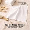 10-Pack Muslin Baby Washcloths for Newborn 12x12" Soft Absorbent Organic Cotton Muslin Wash Cloths for Babies Girl, Boy, Infant, Toddlers, Kids Face Towel,Bath Essentials,Baby Burp Rags (Soft White) view 4