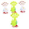 Gogogmee 4pcs Wind-up Clockwork for Portable Jumping Peacock Playthings with Delicate Cartoon Animal Design Lovely and Use Educational for Boys view 1