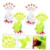 Gogogmee 4pcs Wind-up Clockwork for Portable Jumping Peacock Playthings with Delicate Cartoon Animal Design Lovely and Use Educational for Boys view 4
