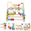 BCOATH Fruit Pattern Wooden Beads Maze for Early Education Interactive Plaything with Safe Non-Toxic Paint and Smooth Edges Random Color for Year Old Boys Random Color view 4