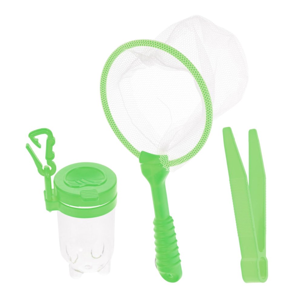 BRIGHTFUFU Bugs Catching Kit with Net, Observation Bottle, and Tweezers Safe ABS Material Nature Exploration Tool for Family Outdoor Learning and Adventure
