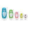 HAKIDZEL 5Pcs Hand Painted Wooden Owl Matryoshka Nesting Dolls Creative Animal for Home Decor view 2