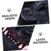 BCOATH Scary Halloween Gorilla Mask with Teeth Black Horror Dress-up Face Cover for Cosplay Party Skin-friendly Environmental Material for Carnival and Costume Events view 3
