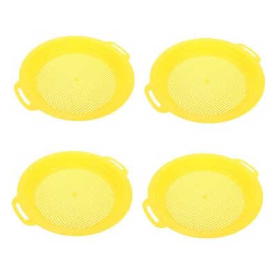 BCOATH 4Pcs Sand Sifter Bright Colored Portable Beach Sand for Outdoor Play Summer Entertainment Random Color