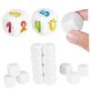 BCOATH 20 Pcs Acrylic Dice Rounded Smooth Surface Blank Six-Sided Cubes for DIY Game Dice Teaching Counting Board Game Props Fade-Resistant Bulk view 1
