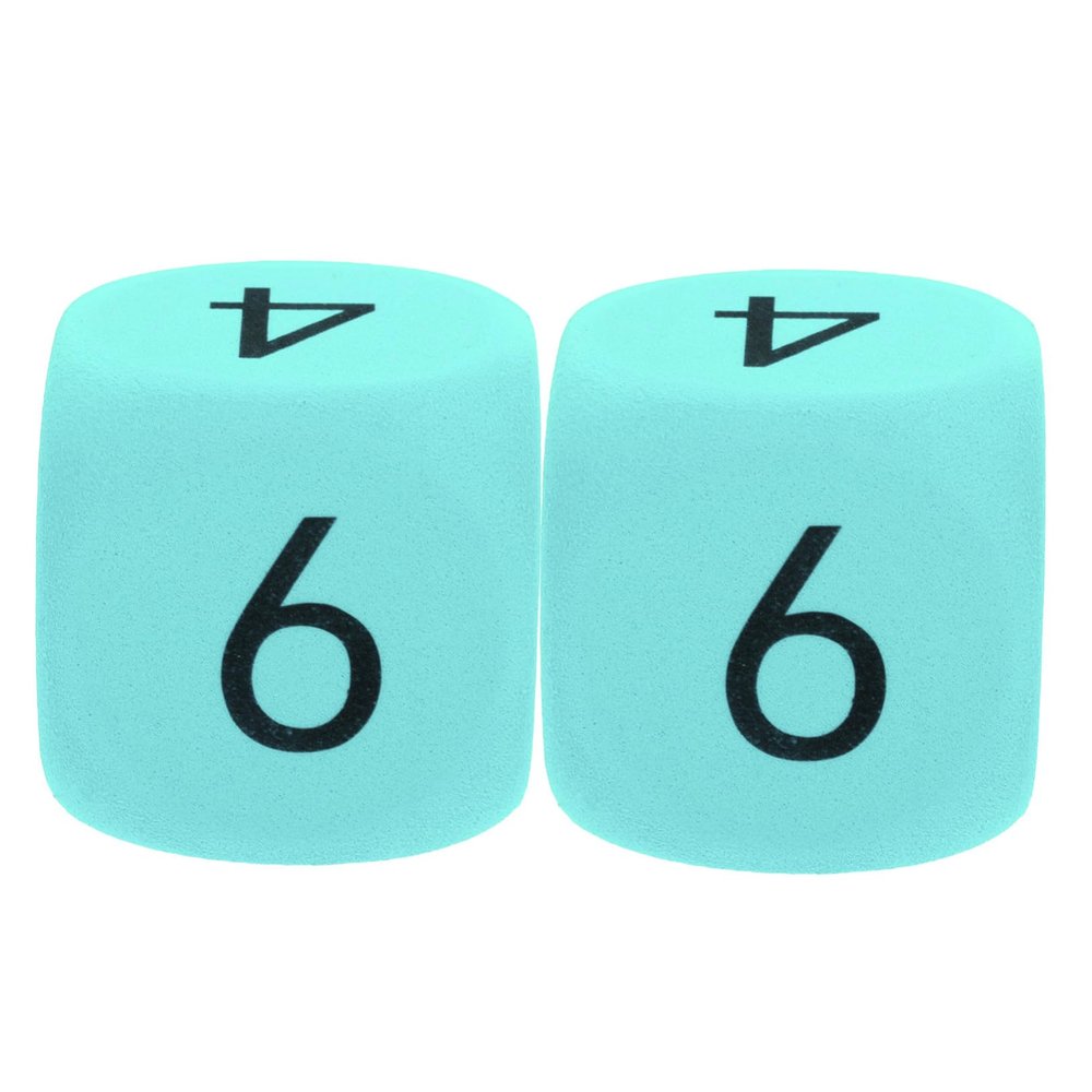BCOATH 2pcs Jumbo Foam Dice Soft EVA Cubes for Classroom Learning Teaching Tool with Rounded Corners Safe Design for Parties Events and Family Games
