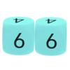 BCOATH 2pcs Jumbo Foam Dice Soft EVA Cubes for Classroom Learning Teaching Tool with Rounded Corners Safe Design for Parties Events and Family Games view 1