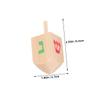KONTONTY 10 Pcs Wooden Spinning Tops for Hand-Eye Coordination Fine Motor Skills Development Educational Gyro Handmade Smooth Spin Playthings for Boys Fiesta view 2