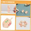 KONTONTY 10 Pcs Wooden Spinning Tops for Hand-Eye Coordination Fine Motor Skills Development Educational Gyro Handmade Smooth Spin Playthings for Boys Fiesta view 3