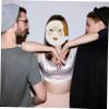 BCOATH 6pcs DIY Santa Claus Paper Blank Masks for White Unfinished Full Face Masks for Holiday Party Supplies Hand-paintable Craft Kit to Boost Creativity and Fun view 3