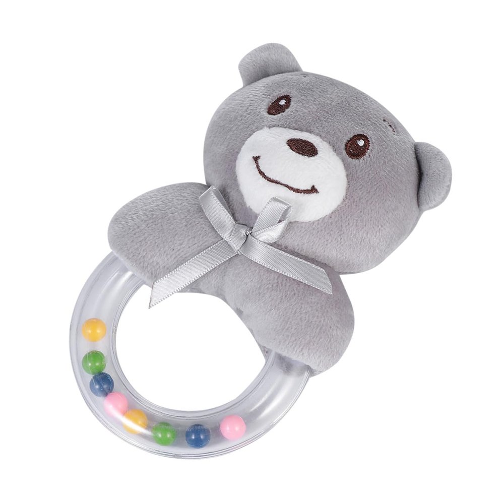 KOMBIUDA Rattle Ring Soft Sensory Teether Shaker for Newborns Soothing Safe Material Holiday Birthday