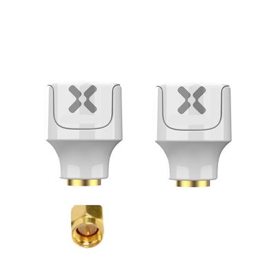 Compatible for Foxeer Lollipop 4 V4 2PCS 5.8G Stubby FPV Antenna 2.6DBi LHCP RHCP RP-SMA for RC Drone(RHCP White SMA)