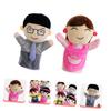 BCOATH 2pcs Family Hand Puppets Educational Plush Role Play for Interactive Storytelling with Cartoon Parent Characters for Early Learning and Imaginative Play view 3