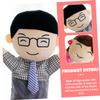 BCOATH 2pcs Family Hand Puppets Educational Plush Role Play for Interactive Storytelling with Cartoon Parent Characters for Early Learning and Imaginative Play view 4
