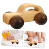 BRIGHTFUFU Wooden Car with Smooth Rounded Edges for Grasp Training and Finger Flexibility Hand Push Maple Car with Black Walnut Wheels Safe Plaything for Boys view 3