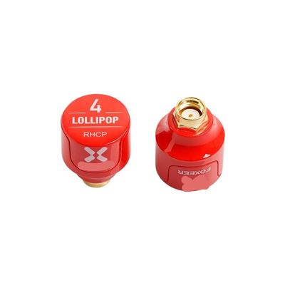 Compatible for Foxeer Lollipop 4 V4 2PCS 5.8G Stubby FPV Antenna 2.6DBi LHCP RHCP RP-SMA for RC Drone(LHCP White SMA)