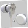 IWOWHERO Cat Claw Earbuds for Girls, Cartoon 3.5mm Jack Children Headphones view 3