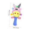 HAKIDZEL Year Plush Hand Rattle Giraffe with Yellow Mouth Soft Educational Sound Bell for Early Learning Wrist Rattles for Boys and Sensory Development Gift for Newborns view 2