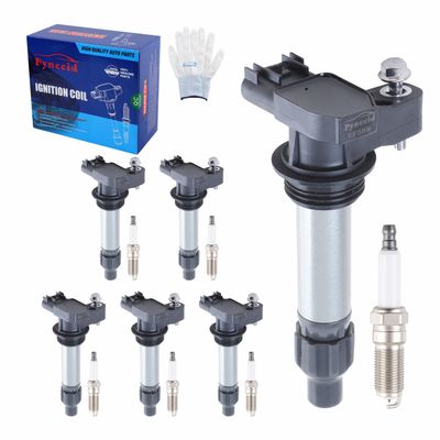 UF569 Ignition Coils & Iridium Spark Plugs Set of 6 for 3.6L V6 Buick Enclave/Allure, Chevy Malibu/Impala/Camaro, Cadillac ATS/CTS/SRX/STS, GMC Terrain 2010-2016 - Replaces (UF569+Spark Plugs)