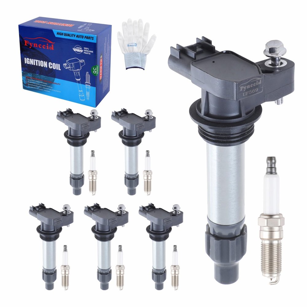 UF569 Ignition Coils & Iridium Spark Plugs Set of 6 for 3.6L V6 Buick Enclave/Allure, Chevy Malibu/Impala/Camaro, Cadillac ATS/CTS/SRX/STS, GMC Terrain 2010-2016 - Replaces (UF569+Spark Plugs)