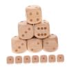 BCOATH 20pcs Wooden Dice Set Rounded Corners Cubic Dice for Board Games Party Entertainment Safe and Comfortable Props view 1