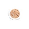 BCOATH 20pcs Wooden Dice Set Rounded Corners Cubic Dice for Board Games Party Entertainment Safe and Comfortable Props view 2