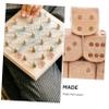 BCOATH 20pcs Wooden Dice Set Rounded Corners Cubic Dice for Board Games Party Entertainment Safe and Comfortable Props view 3