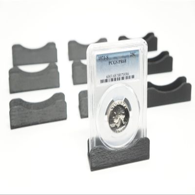 3DEXL 10pcs 3DEXL Coin Slab Holder Display Stand PCGS NGC Case Storage Box Plastic ICG