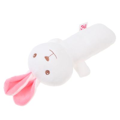HAKIDZEL Plush Cartoon Rattle for Cognitive Development Hand-Eye Coordination and Sensory Stimulation Soft Stuffed Plaything for Boys and Early Learning