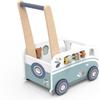 SPEEDY MONKEY Van Multi-Activity Walker for Toddlers 12m+ | Wooden Baby Walker & Activity Station for Kids & Preschoolers | Animal Shape Sorter & Early Learning Push Toy for Boys & Girls view 4