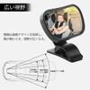 Baby Car Mirror Adjustable Rear View Safety Mirror With Suction Cup And Clip For Child Safety In Car Black 8x5cm view 3