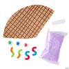 Fun Express 2 3/4" x 6 1/2" Halloween Eye-Scream Cone Air Dry Clay Craft Kits - Makes 12 view 3
