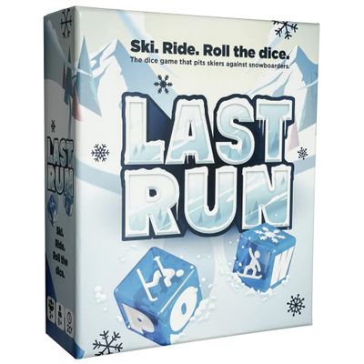 LAST RUN Tabletop Dice Game for Skiers & Snowboarders | Fast, Fun, Portable Travel Game for Families, Friends & Aprs Get-Togethers| Unique Ski Gift & Lodge Souvenir