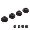 48DP 50mm. Metal Pinion Motor Gear Set, 35T 36T 37T 38T Molybdenum Alloy Steel RC Pinion Gear, Strength Heat Treated Gear for 110/ RC Car, Rolling Low Noise view 1