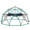 BKNROIHB Geometric Dome Climber Play Center for Kids with Hammock, Rust & UV Resistant Steel, 1000 LBS Capacity(Coffee+Green 13ft) view 1