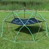 BKNROIHB Geometric Dome Climber Play Center for Kids with Hammock, Rust & UV Resistant Steel, 1000 LBS Capacity(Coffee+Green 13ft) view 3