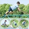 BKNROIHB Geometric Dome Climber Play Center for Kids with Hammock, Rust & UV Resistant Steel, 1000 LBS Capacity(Coffee+Green 13ft) view 4