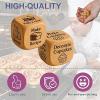 Baking Activity Dice, 6-Sided Wooden Game Prop for Funny Decision Making, Creative Dice for Party, Bakery, Family Gathering, Date Night, Teens, Couples, Adults, and Friends view 3
