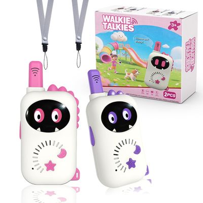 Dinosaur Children's walkie Talkie, a Cartoon mini Designed Exclusive walkie Talkie, Suitable for Boys and Girls for Outdoor Exploration, Camping, Hiking Toys, Christmas, Birthday Gifts
