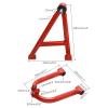 Front Suspension Shock Swing Arm Swingarm Kit  Upper & Lower A-Arm & Shock Mount Bracket & Tie Rod End Ball Joint  for DIY Go Kart ATV Quad Buggy Golf Cart Four Wheeler Front Drive 4 Wheel Drive view 2