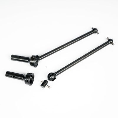 40CrMo Steel Driveshafts Axle CVD for Arrma 6S 1/8 Typon/Infraction/Limitless F1,ARA310455 Harden Steel #40 Widen Front Rear CVD Drive Dogbone Shaft,2PCS Durable Axle Stub Shaft Upgrades Part-Typon 6S