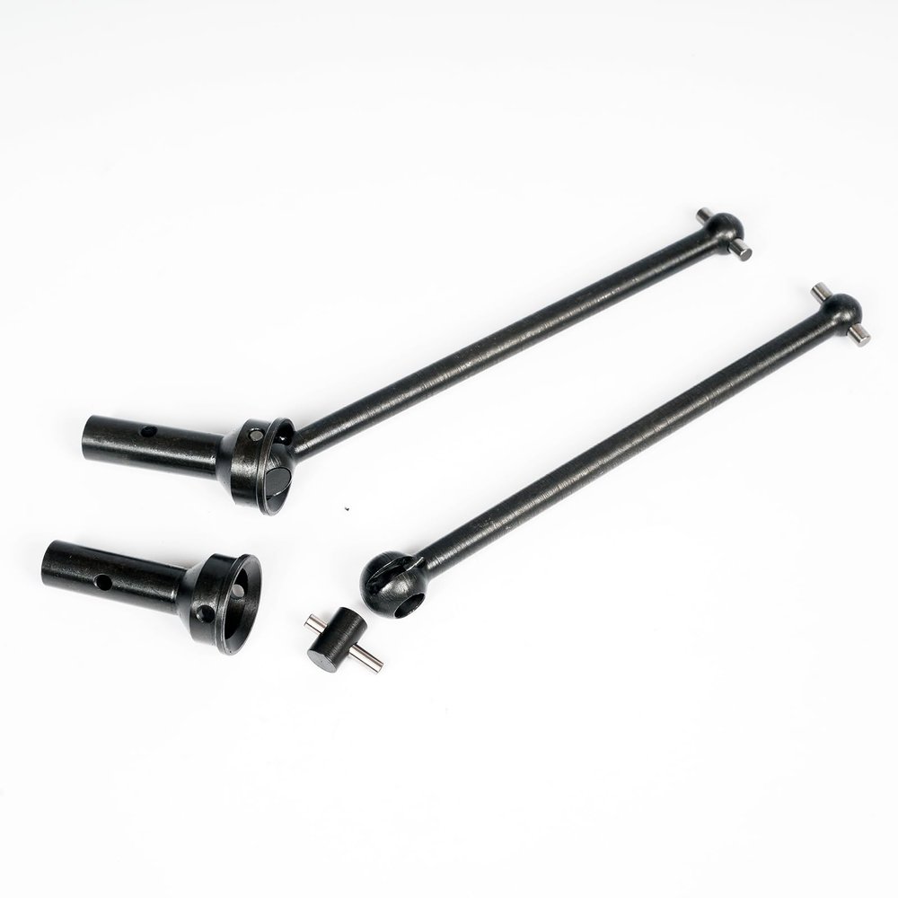 40CrMo Steel Driveshafts Axle CVD for Arrma 6S 1/8 Typon/Infraction/Limitless F1,ARA310455 Harden Steel #40 Widen Front Rear CVD Drive Dogbone Shaft,2PCS Durable Axle Stub Shaft Upgrades Part-Typon 6S