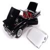 1957 Thunder Bird Black with White Top and Red Interior American Muscle Series 1/18 Diecast Model Car by Auto World AMM1349 view 3