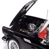 1957 Thunder Bird Black with White Top and Red Interior American Muscle Series 1/18 Diecast Model Car by Auto World AMM1349 view 4