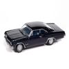 1965 SS 396 Danube Blue Metallic with Blue Interior Vintage Muscle Series 1/64 Diecast Model Car by Auto World 64512-AWSP193A view 2
