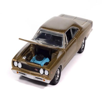 1968 R/T Medium Gold Metallic Vintage Muscle Series 1/64 Diecast Model Car by Auto World AWSP194B