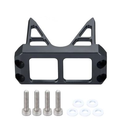 Parts For Axial For Wraith 90048 1/10 Aluminum Alloy Above Axle Servo Mount Protector Cover RC Crawler Car Truck Upgrade Parts(Black)