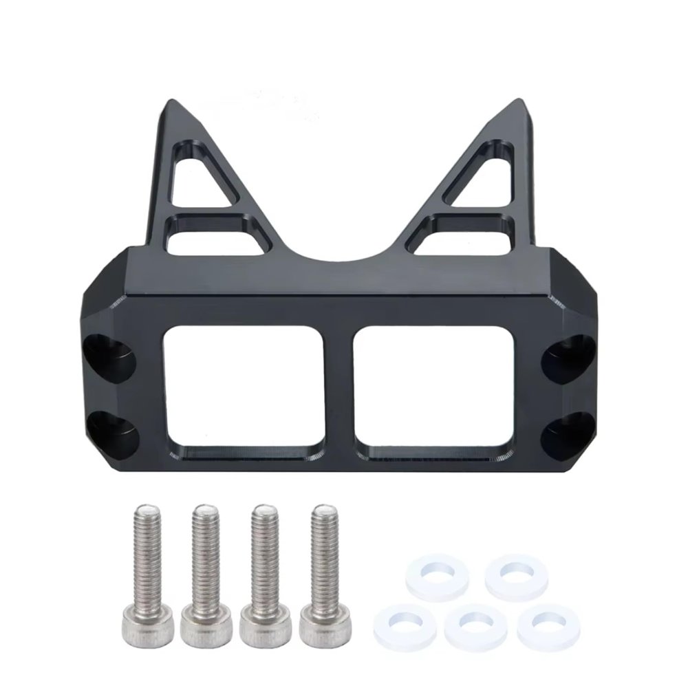 Parts For Axial For Wraith 90048 1/10 Aluminum Alloy Above Axle Servo Mount Protector Cover RC Crawler Car Truck Upgrade Parts(Black)