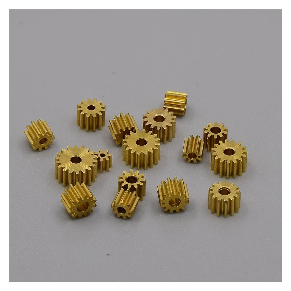 0.3 Modulus Metal Copper Gear 12T 1.98MM Teeth Brass Pinion Fit Shaft RC Toy Car