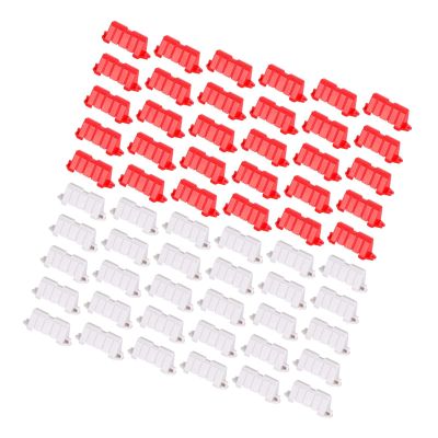 FytStycale DIY Modular RC Track Set Crash Resistant Fences Expandable Adjustable for 1: 14 to 1:28 RC Cars Accessory Sturdy, 60 Pieces